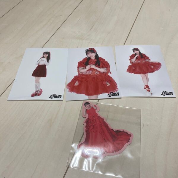 CUTIE STREET 佐野愛花 バレンタイン 1stワンマン 生写真 ひたむきシンデレラ ステッカー