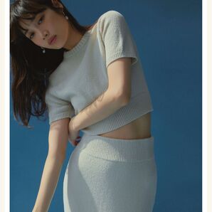 FRAY I.D 美品 クロップドニットセットアップ '24春夏完売品 ブルー
