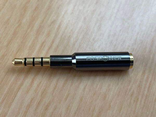 FosPower ステレオ オーディオ ヘッドホン 接続ミニプラグ/延長変換アダプタ