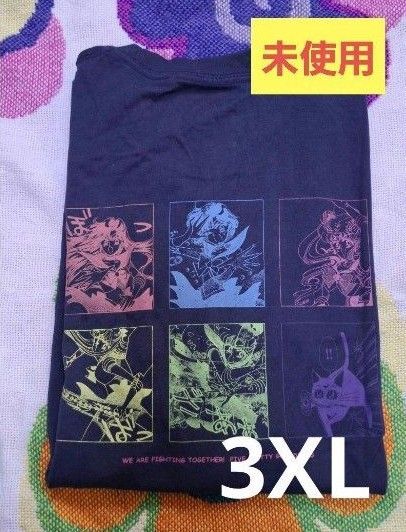 未使用!セーラームーン UNIQLO セーラー戦士 ネイビー Tシャツ 3XL