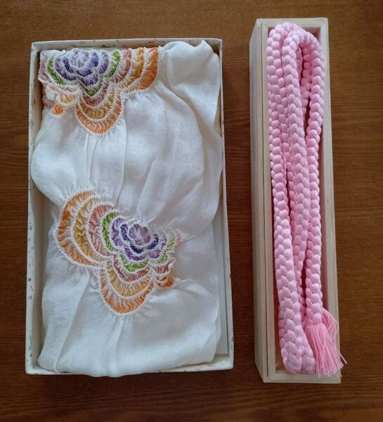 7.和装、帯揚げ、帯締め 絞り セット売 長期自宅保管品 未使用に近いです。