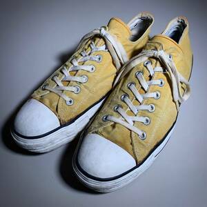 【送料込】70s CONVERSE COACH コーチ シューズ US12 イエロー 黄 からし チャックテイラー グランジ 80s 90s ビンテージ 古着 オールド