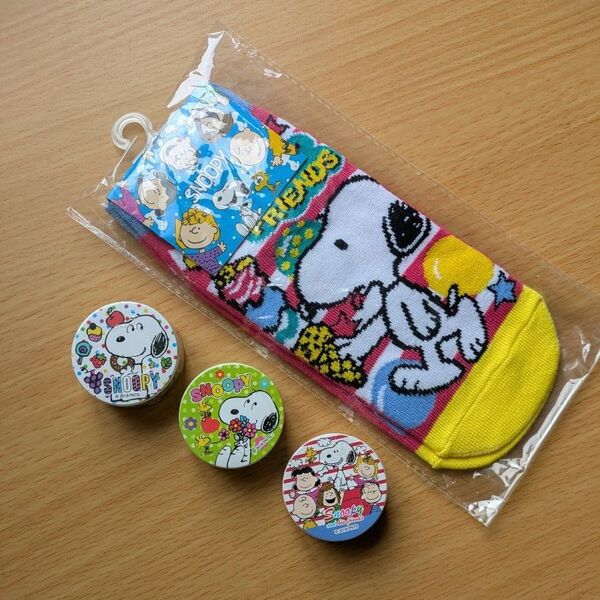 未開封 SNOOPY ソックス&マスキングテープ3個