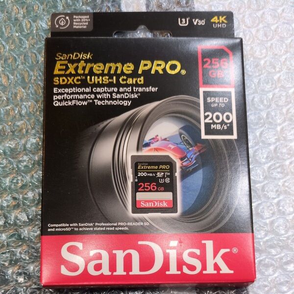 SanDisk Extreme PRO SDXC UHS-Iカード 256GB SDSDXXD-256G-GN4IN