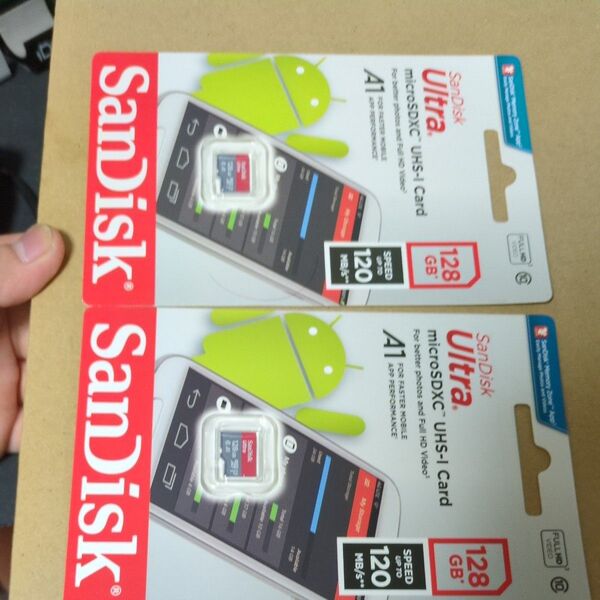 SanDisk microSDXCカード 128GB 2個セット SDSQUA4-128G-GN6MN
