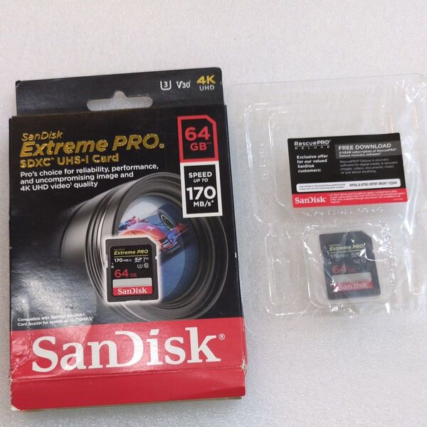 SanDisk Extreme PRO SDXC UHS-Iカード 64GB