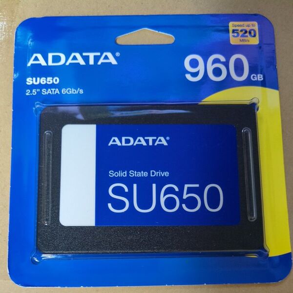ADATA SU650 960GB SSD 2.5インチ SATA接続 ASU650SS-960GT-R