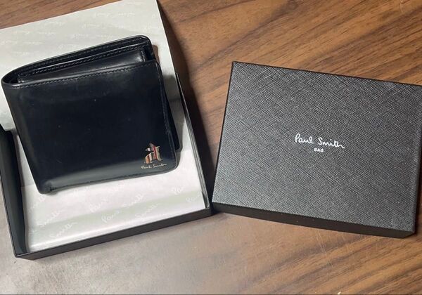 ポールスミス Paul Smith 財布 二つ折り マーケトリー ストライプ ラビット