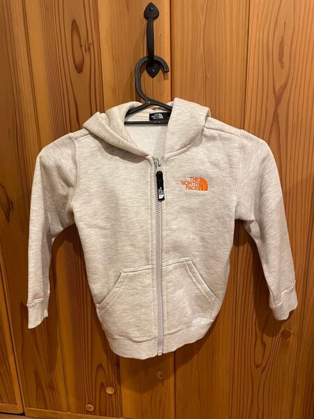 THE NORTH FACE キッズ パーカー ジップアップ グレー