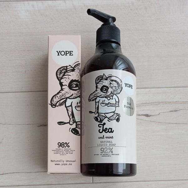 YOPE ナチュラルリキッドソープ Tea & mint 500ml 未使用