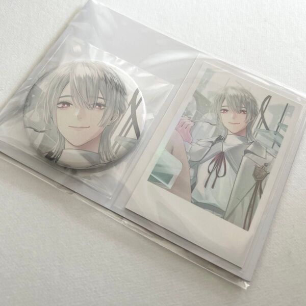 にじさんじ 誕生日グッズ 缶バッジ チェキ風カード 弦月藤士郎 2024