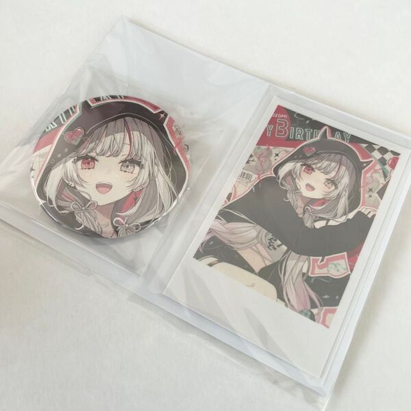 にじさんじ 誕生日グッズ 缶バッジ チェキ風カード 石神のぞみ 2024