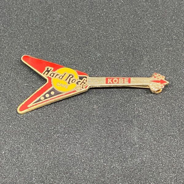 レア★ハードロックカフェ ピンズ 神戸 ギター HRC 限定 ピンバッジ ゴールド