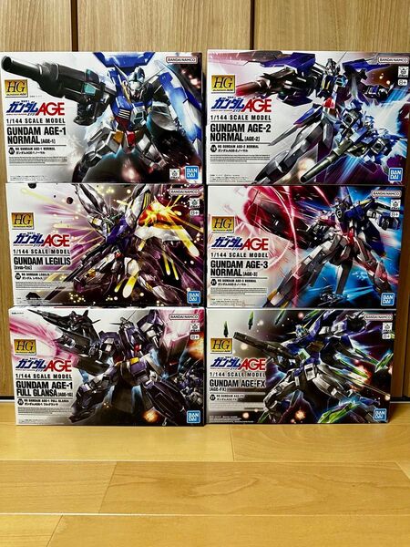 HG 1/144 ガンプラ 機動戦士ガンダムAGE 6種類 まとめ売り 未組立