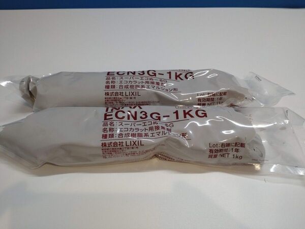 LIXILエコカラット接着剤 スーパーエコぬーるG-1㎏未使用2本