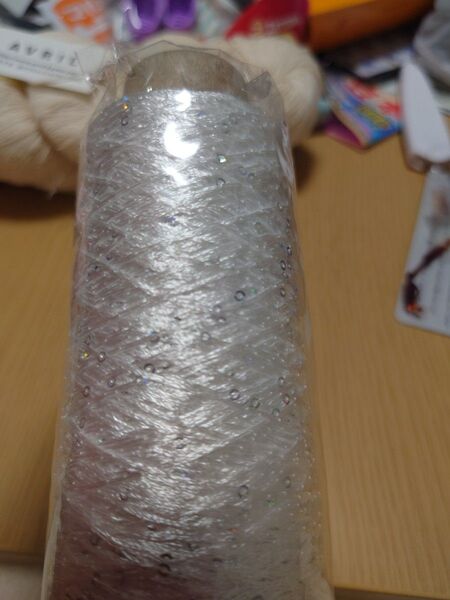 【おすそ分け】イトバタケ スパンコールヤーン 10g
