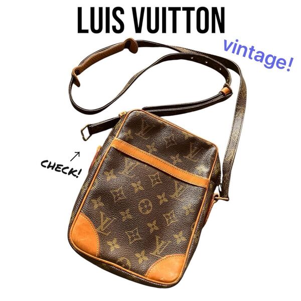 ヴィンテージ ルイヴィトン ダヌーブ モノグラム ショルダーバッグ 難アリ LOUIS VUITTON