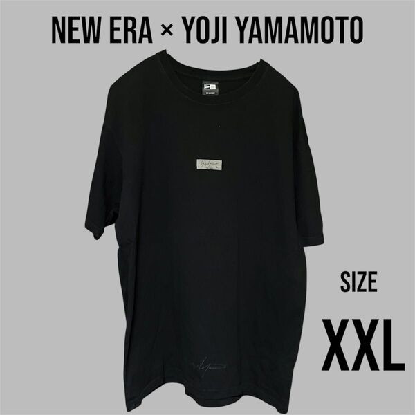 NEW ERA × YOJI YAMAMOTO POUR HOMME Tシャツ ニューエラ ヨウジヤマモト プールオム 黒 XXL