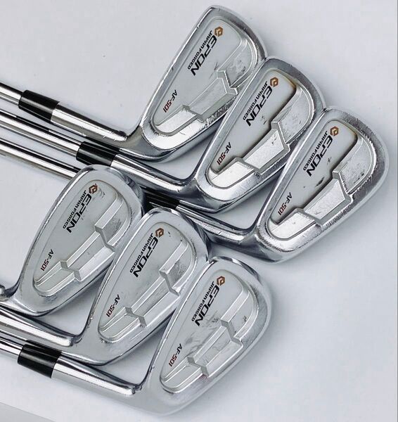 【良品】地クラブ EPON AF-501 アイアンセット ゴルフクラブ 6本