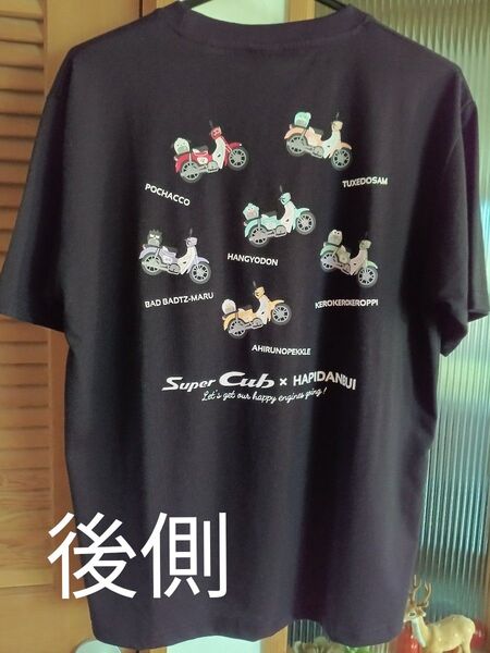 おまけ付き HONDA×サンリオコラボTシャツ 黒 バックイラスト サイズL 新品タグ付き