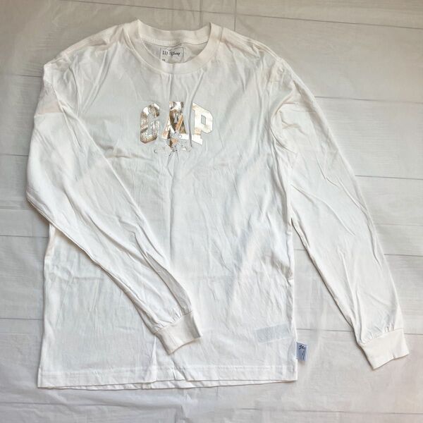 【未使用】GAP ミッキー ロングTシャツ ホワイト レディース XS