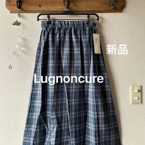 Lugnoncure ルノンキュール チェック柄スカート ネイビー フリーサイズ