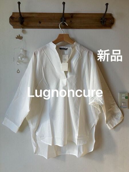 Lugnoncure ルノンキュール ドルマン袖スキッパーシャツ オフ フリーサイズ