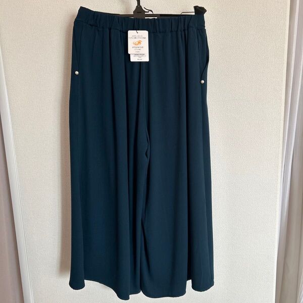【QVC】エニワイズ ワイドクロップドパンツ【新品、未使用品】
