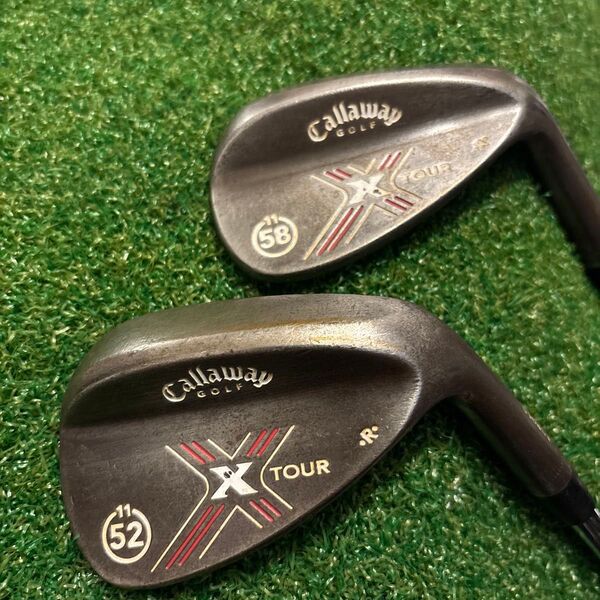 Callaway GOLF X TOUR ウェッジ 2本セット 52° 58° nsプロ990gh フレックスs
