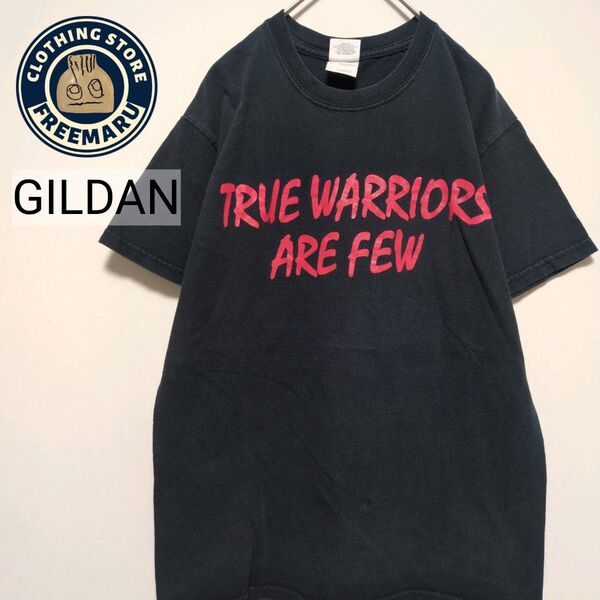 ギルダン Tシャツ 半袖 プリント 黒 S USA古着