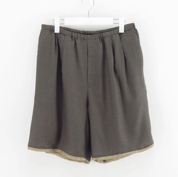 MAATEE&SONS SHORT PANTS charcoal 3 25ss マーティーアンドサンズ ショートパンツ hwool