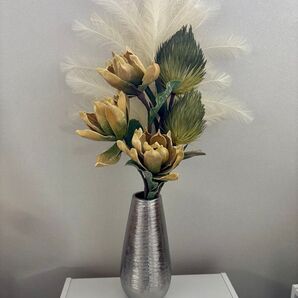 Francfranc フランフラン フラワーベース シルバー オシャレ かわいい インテリア 花瓶 リビング シンプル 美品