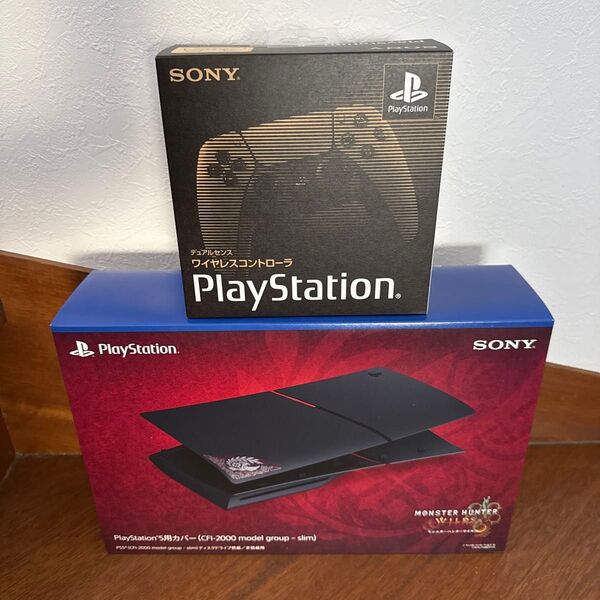 PS5 ワイヤレスコントローラー 30周年アニバーサリー リミテッドエディション & モンスターハンターワイルズ カバーセット