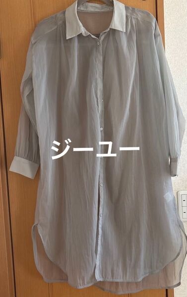 【未使用に近い】ロングシアーシャツ M
