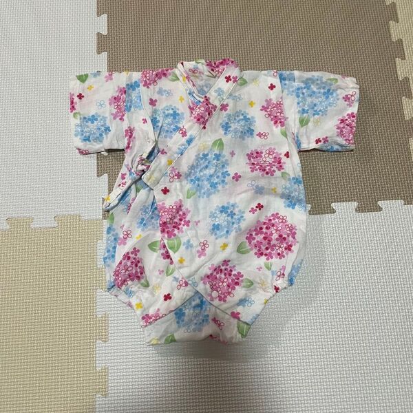 ベビー服 甚平 60cm 花柄