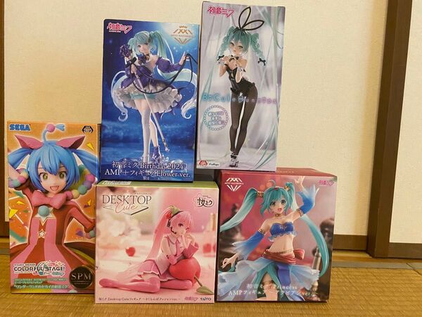 初音ミク プライズフィギュア 5体 まとめ売り