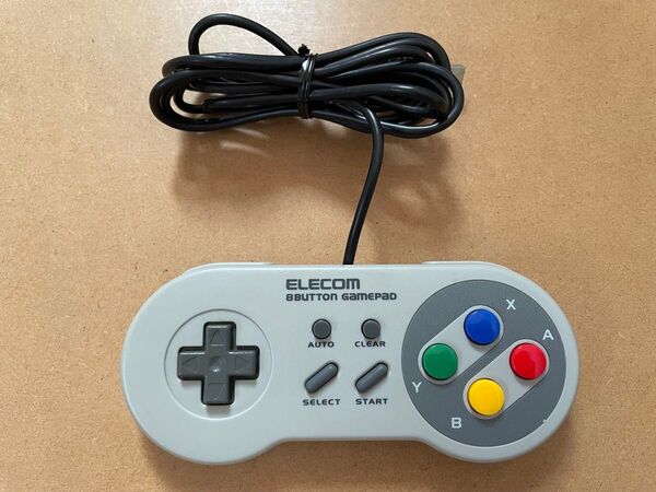 【動作確認済み】ELECOM エレコム USB ゲームパッド レトロ スーパーファミコン レトロ調USBゲームパッド【値下げ不可】