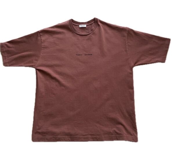 ユナイテッドアローズ UNITED ARROWS Freedom Standard 半袖Tシャツ ブラウン メンズサイズL