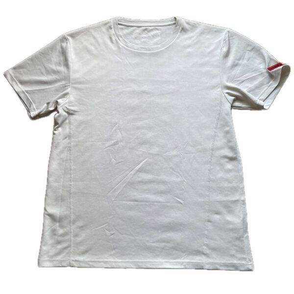 le coq sportif ルコックスポルティフ 丸首白Tシャツ 無地 トップス メンズサイズLL