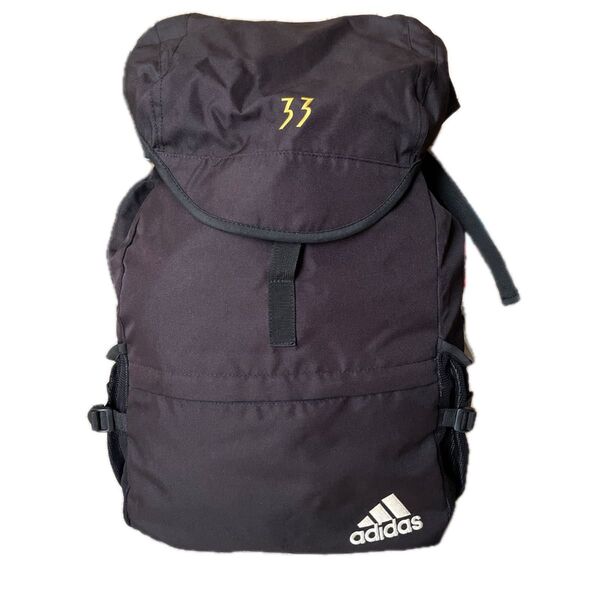 adidasアディダス バックパックリュックサック アウトドア デイパック ブラック adidas33ロゴ