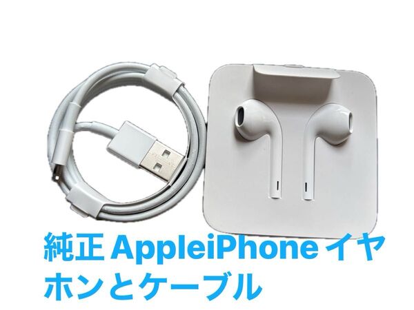 純正 Apple iPhone イヤホンとケーブル