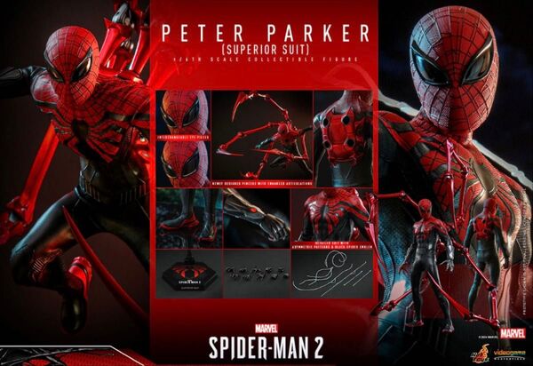 ホットトイズ スパイダーマン スーペリア・スーツ ビデオゲームマスターピース スパイダーマン2