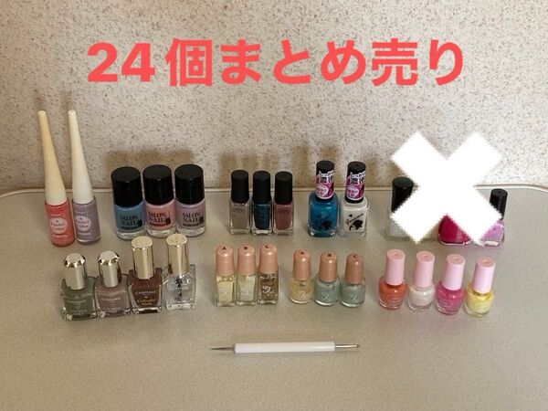 【まとめ売り】コスメ マニキュア ネイルカラー 24個