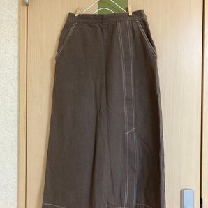 ロングスカート ブラウン