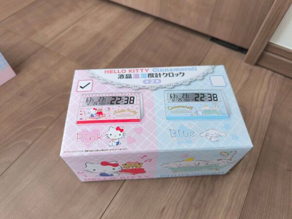 ハローキティ 液晶温湿度計クロック
