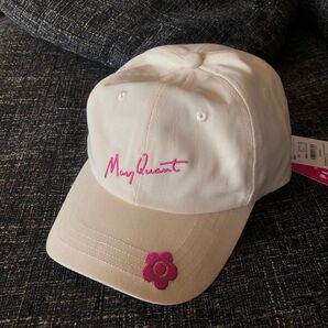 MARYQUANT PLAZAコラボキャップ マリークワント アイボリー