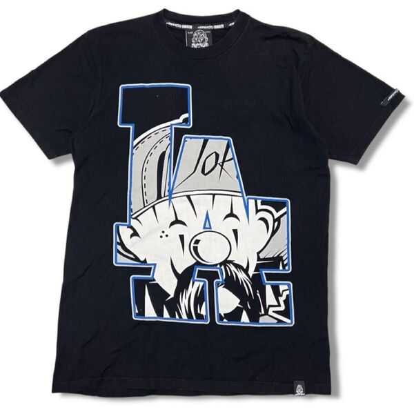 チカーノ 希少 JOKER Tシャツ M 両面プリント チカーノ ジョーカーブランド 黒 ジョーカーブランド メキシコ製 半袖