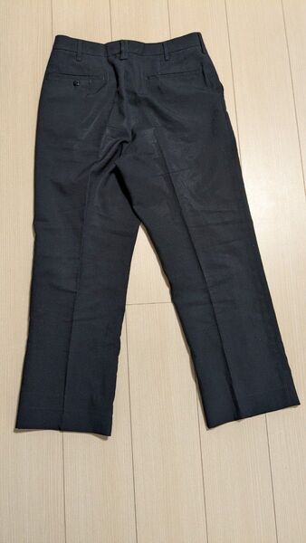 中学生 制服 長ズボン 黒色 夏用 76 難あり