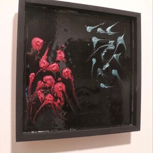 【259】テクスチャーアート ウェルカムボード 現代アート インテリア カフェ