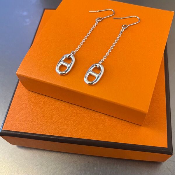 シルバーチェーンピアス ステンレス